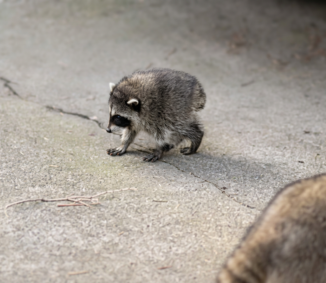Jimothy the famous Ballard raccoon walking through a Seattle neighborhood, inspiring lessons about sudden business growth and financial planning.